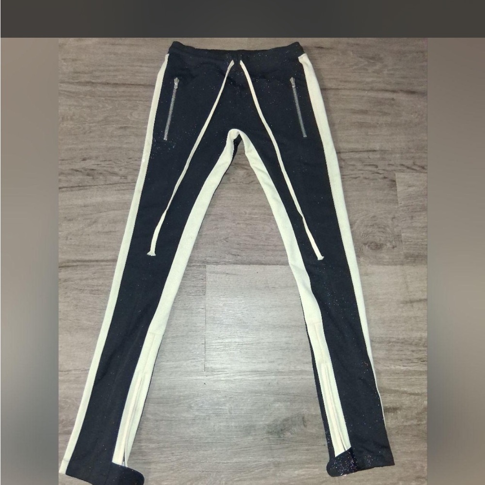 Fear of God Black and Cream Pants 5th collection 2018 men’s small oversized zip